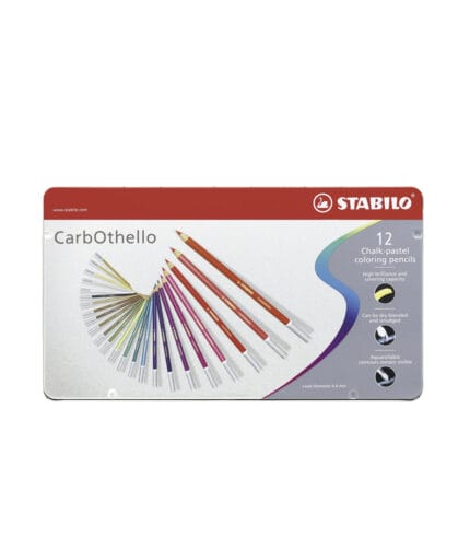 CarbOthello 12 pastel pencils case