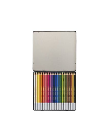 Estoig de 24 llapis pastels CarbOthello obert